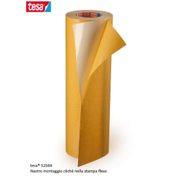 52664   Bobina biadesivo Tesa Print  H 460 mm X 25 mtl