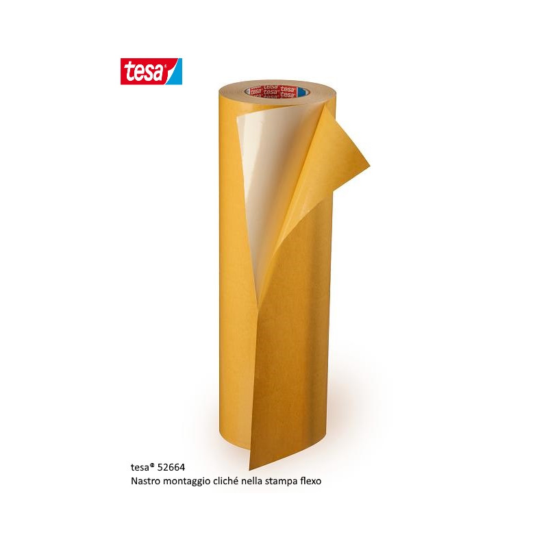 52664   Bobina biadesivo Tesa Print  H 460 mm X 25 mtl