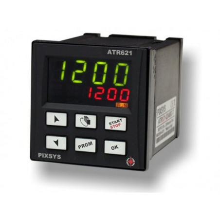 ATR621-12ABC   Programmatore  15 Cicli 45 Step  72X72  4 4 Digit 1 AI 2 RL SSR  24 230 Vac dc