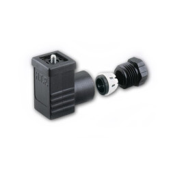 C17.U  Connettori da 17  mm universali nero per elettrovalvole 2 230V