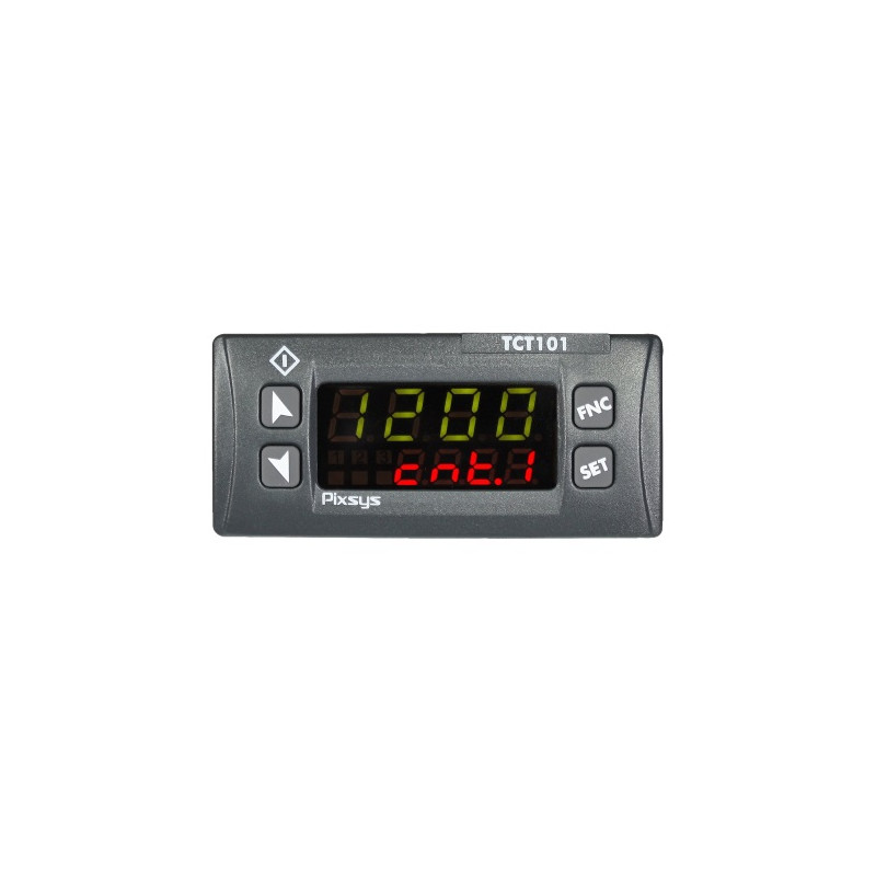 TCT101-2ABC   Contatore  32 x 74 4  4 Digit  3 DI  2 RL  Alim  24  230V AC DC  50 60 Hz