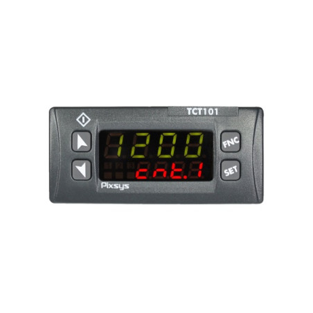 TCT101-3ABC    Tachimetro 32 x 74  4 4 Digit  3 DI  2 RL  Alim 24  230V AC DC   50 60 Hz