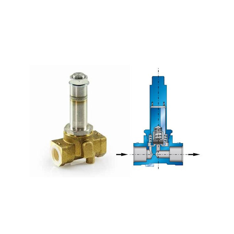 EFL D C 014 22 S 35 V 0000  Elettrov  NC G 1/4 vie comando diretto foro Ø3,5 mm tenute in viton