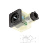 10182S2T091PGR1 A Conn  elettrov  30X30 con  circuito raddrizzatore  2P T  led rosso  protezione VDR  24V  PG9