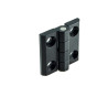 3ZN60BK  Cerniera in lega di alluminio e zinco nero Larg 40mm x H 40mm RAL  9005