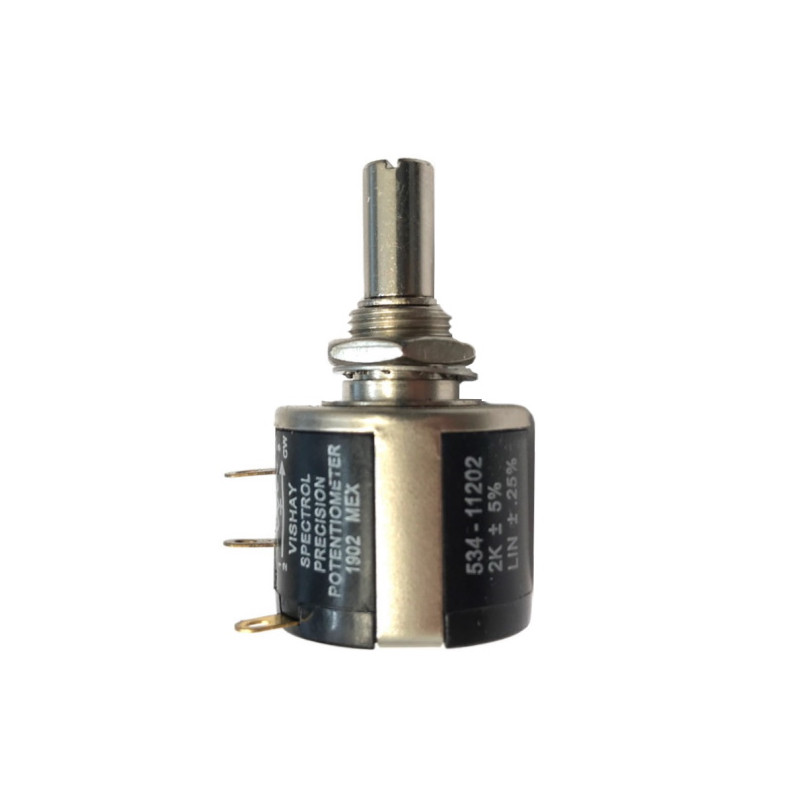 534-11202-2K  Potenziometro  assiale  multigiri 10 Giri  2k ohm   2W   6,35mm  Serie 534