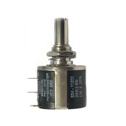 534-11203-20K   Potenziometro  assiale  multigiri 10 Giri  20k ohm   2W  6,35mm  Serie 534