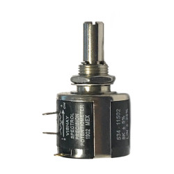 534-11502-5K   Potenziometro  assiale  multigiri 10 Giri  5k ohm   2W  6,35mm Serie 534