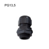 7000.7832.6   Pressacavi PG13,5  in tecnopolimero con dado e guarnizione  IP68  nero  RAL 9005