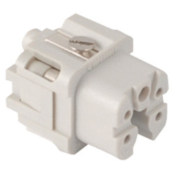 7204.6002.0  Inserto femmina terminali a vite  poli 4P+T 10AColore Grigio