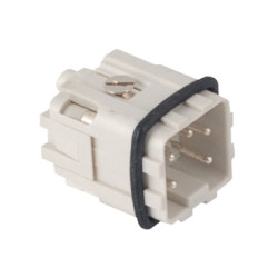 7204.6102.0  Inserto maschio terminali a vite  poli 4P+T 10AColore Grigio