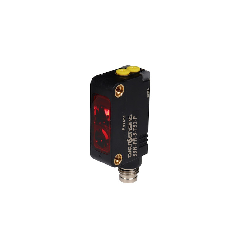 S3N-PR-5-T51-P  Sensore fotoelettrico  retro reflex  polarizzato Sn 2m per oggetti trasparenti  PNP  NA  M8