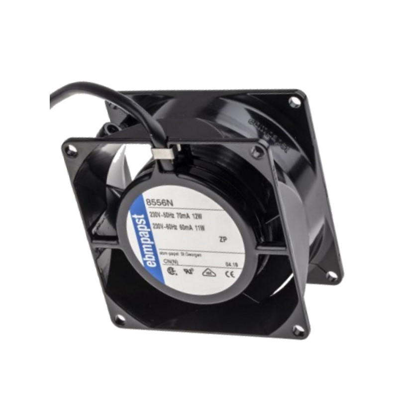 8556N  Ventola Assiale  con cuscinetti 80x80x38mm 50 m³/h  230V AC