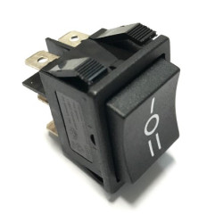 A2284N  Interruttore bipolare a tasto nero snap in 22x30 0 1 2