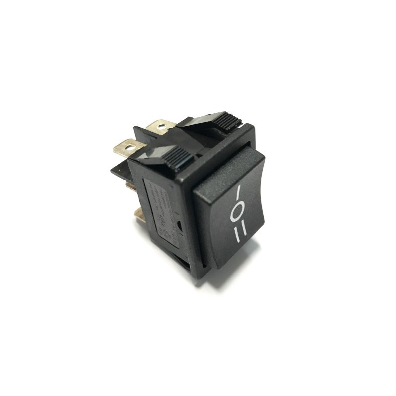 A2284N  Interruttore bipolare a tasto nero snap in 22x30 0 1 2