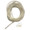 SIL3.5TR/1  Profilo guarnizione in gomma silicone trasp 65 SH dim 3X5mm
