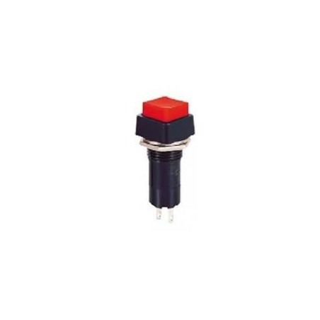 A2798  Pulsante momentaneo rosso  14x14mm d 12  3A