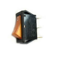 AT2220A  Interruttore unipolare tasto lum arancio snap in 11x30  O  I  16A 230V