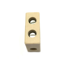 C7242   Morsetto in steatite  11 x 20,5 x 26 mm per alte temperature 300°C  Unip 20A  250V Sez  cavo max 6mmq