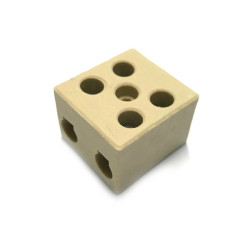C7247  Morsetto  steatite 30x23x32,5mm per alte temperature 300°C  30A bipolare sez 16mmq