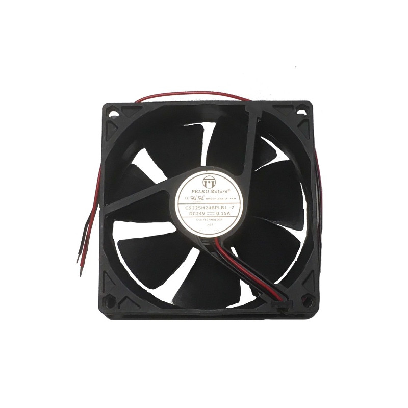 C9225H24BPLB1-7  Ventola Assiale  con cuscinetti  92x92x25mm  24Vdc  rotazione su cuscinetti 3000 RPM  94,83m³ h rotazione su cu