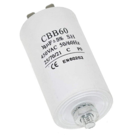 CBB60E-30-450  Condensatore per motori in regime 30uF  450V Ø45x90mm
