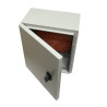 CNSN300250150  Cassa in lamiera d'acciaio  Dim 300x250x155mm (HxLxP) Con piastra di montaggio  IP 66