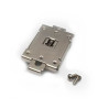 DIN45SSR  Supporto metallo a clip Guida DIN Fissa Relè A Stato Solido  45x60mm