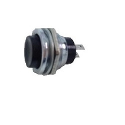 Pulsante momentaneo 16mm tasto  Nero  NA