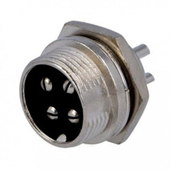 E8084  Spina pannello 4 poli tipo microfonica