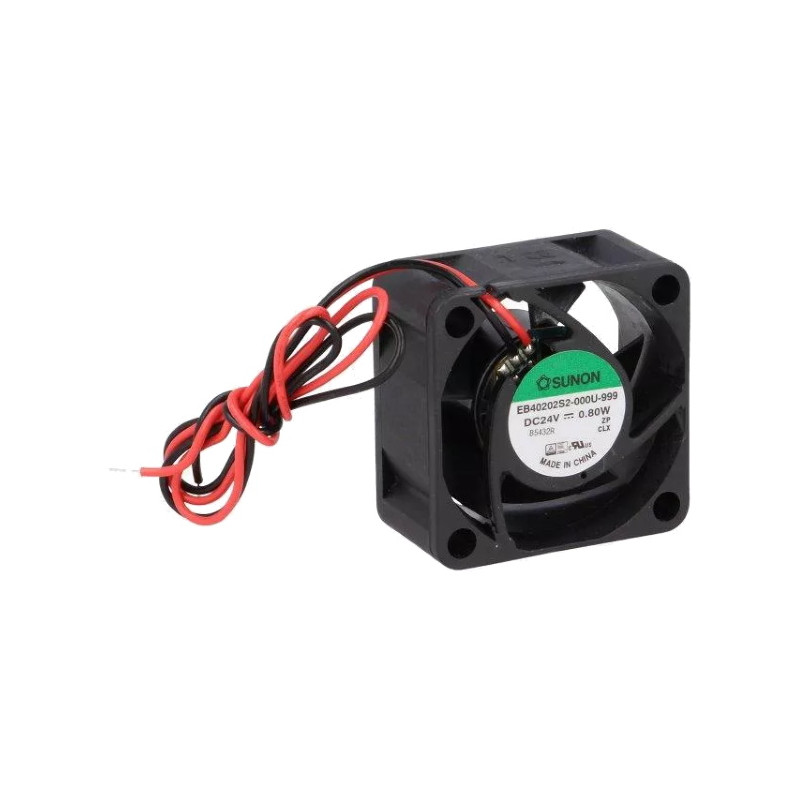 EB40202S2-000U999  Ventola assiale 40X40X20   Alim 24Vdc 13,01m3 h 6200RPM  21dBA