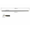 R6333024300 Resistenza lineare D 6,3 mm  H 330 mm  AISI 321  24V 300W   collegamnto bilaterale con perni lisci  D 2,5 mm