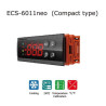 ECS-6011NEO  Termoregolatore 32X74 mm Funzioni di termostato ON OFF e allarme  sbrinamento  2 Ingr NTC   1 uscita Relè 17Amp  Al