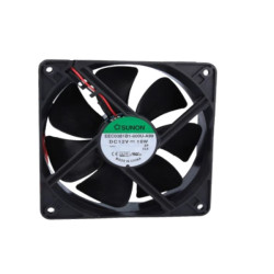 EEC0381B1-000U-A99  Ventilatore assiale 12VDC  120x120x38mm 234,4m3/h  48dBA   rotazione su cuscinetti