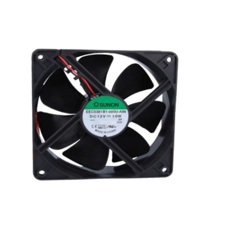 EEC0381B1-000U-A99  Ventilatore assiale 12VDC  120x120x38mm 234,4m3/h  48dBA   rotazione su cuscinetti