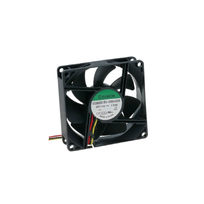 EF80251B1-1000U-G99  Ventola Assiale  80 x 80 x 25 con cuscinetti  12VDC  3200 Rpm  70m3/h  coll 3 fili