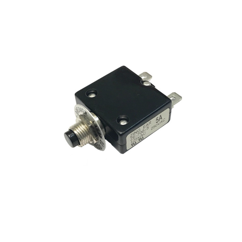 F700H05  Interruttori  Disgiuntori termici ripristinabili  5A 250Vac 50Vdc Fissaggio a pannello M11x p 1 0