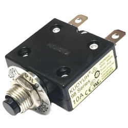 F700H10  Interruttori  Disgiuntori termici ripristinabili   10A 250VAC 50VDC Fissaggio a pannello M11x p 1  0