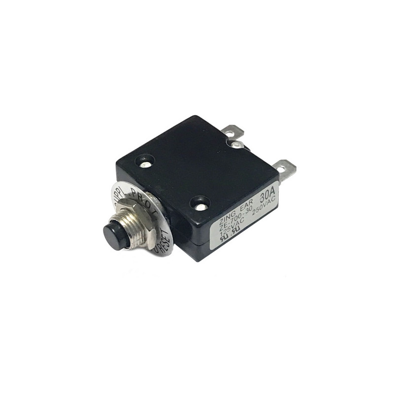 F700H30  Interruttori  Disgiuntori termici ripristinabili   30A 250VAC 50VDC Fissaggio a pannello M11x p 1  0