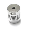 FLEX4.6  Giunto flessibile elastico alluminio 19 25  accoppiatore Foro Ø4mmx6mm