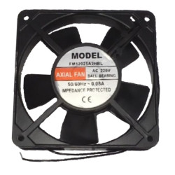 FM12025A2HBL  Ventola Assiale120 X120 X 25 con cuscinetto 220VAC 2400Rpm  76 m3/h