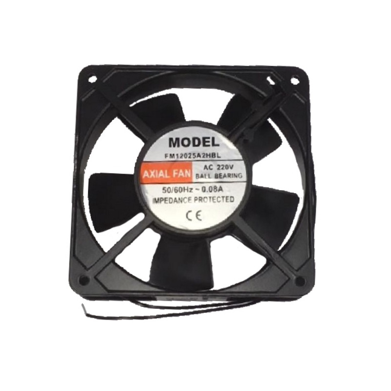 FM12025A2HBL  Ventola Assiale120 X120 X 25 con cuscinetto 220VAC 2400Rpm  76 m3/h