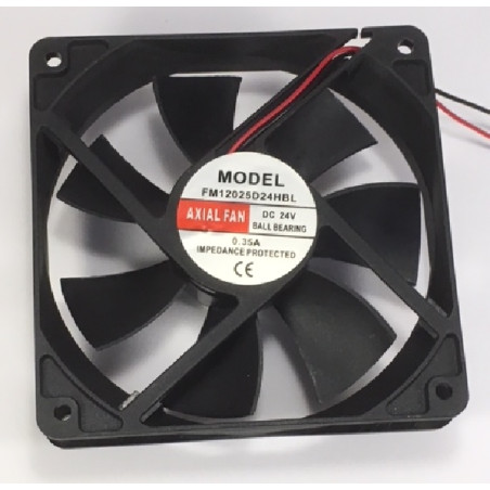FM12025D24HBL  Ventola assiale 120X120 X 25   con cuscinetti  24VDC  2400Rpm   141 m3/h