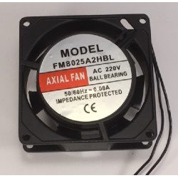 FM8025A2HBL Ventola Assiale 80X80 X 25 con cuscinetto 220VAC  2450Rpm  27m3 h
