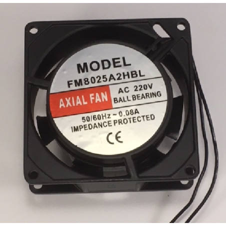 FM8025A2HBL Ventola Assiale 80X80 X 25 con cuscinetto 220VAC  2450Rpm  27m3 h
