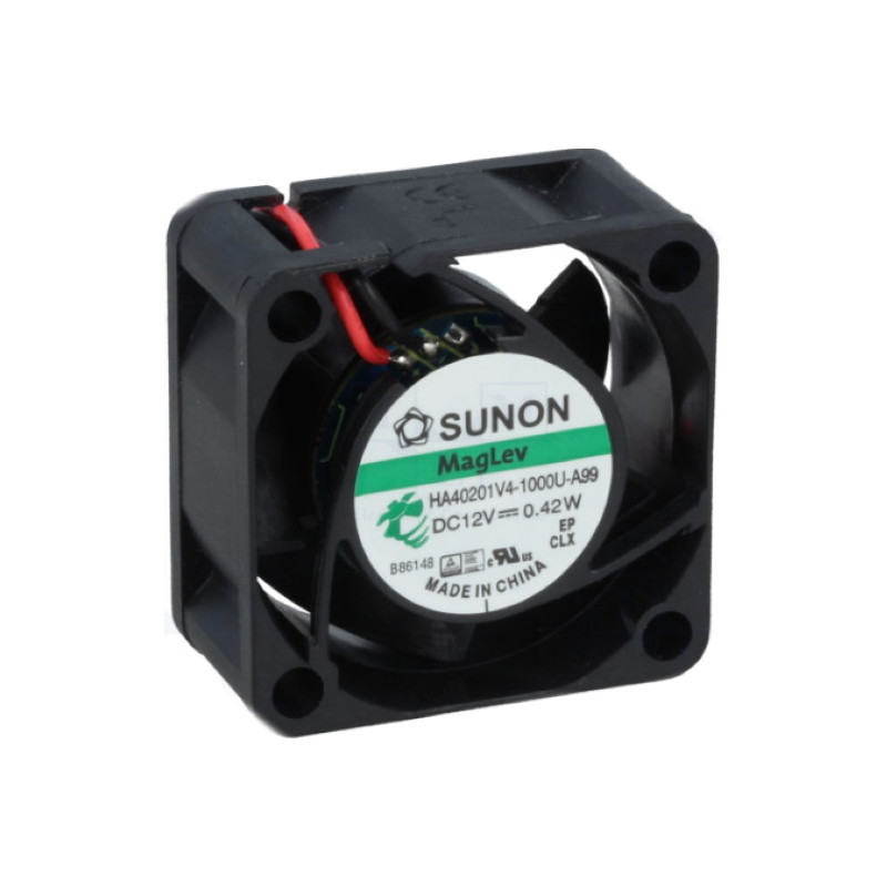 HA40201V4-1000U-A99  Ventola assiale 40X40X20mm  Alim 12Vdc 9,13m3 h  4500RPM  12,3dBA