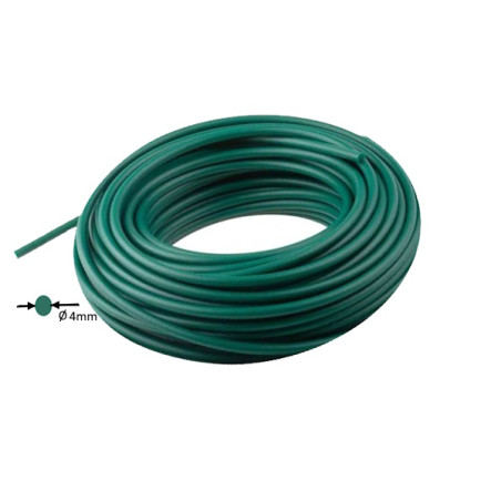 HABICORD 4R   Cinghia tonda PU verde Habicord d 4mm superfice ruvida