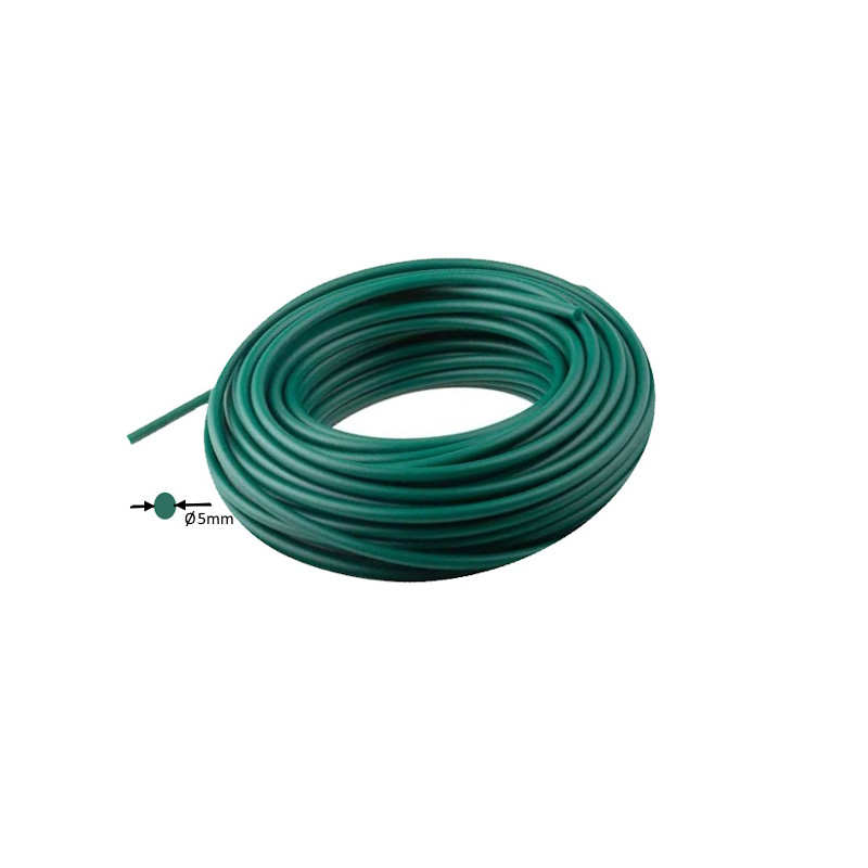 HABICORD 5R  Cinghia tonda PU verde Habicord d 5 mm superfice ruvida