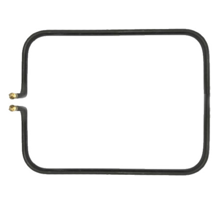ILPREGLM0801200  Riscaldatore  D 8 AISI321  Sagomata R 290X230 1200W  230V Terminali maggiorati  M5 ottone