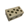 K516G  Morsetto ceramico 30 x 51 x 23 mm per alte temperature 300°C Tripolare 40A sezione max cavo 6mmq